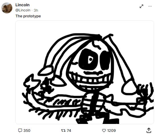 Sample post on DrawShare